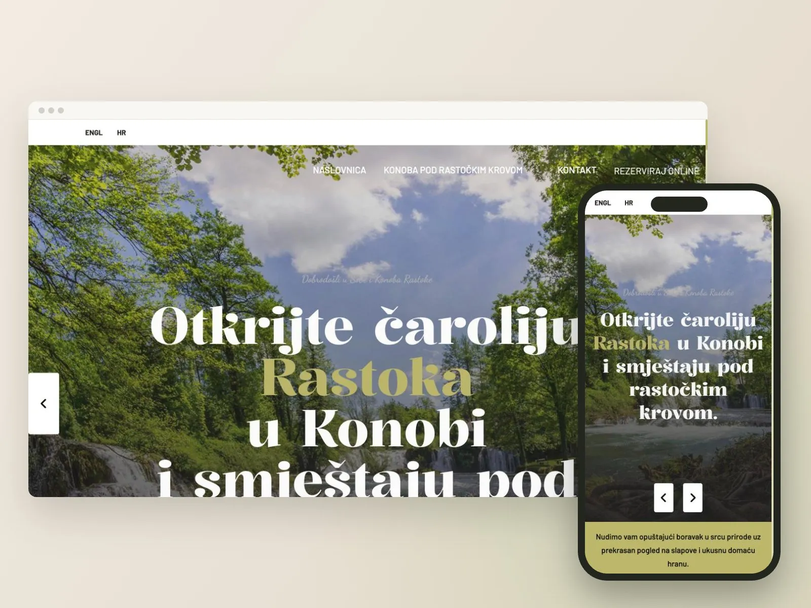 Web stranica Rastoke konoba & sobe